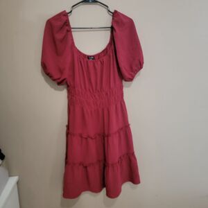 As U Wish Maroon Dress Size Large